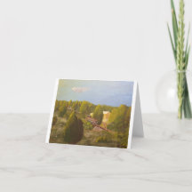 Berg Zonsopgang In werking gestelde" Notecard de