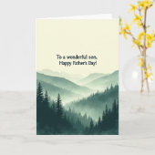 Berg Zoon Vaderdag kaart (Gele Bloem)
