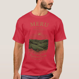 Bergachtig ontwerp voor koffieboerderij jongen t-shirt