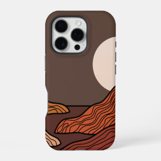 Bergachtige Boho Abstracte iPhone / iPad hoesje iPhone 16 Pro Hoesje