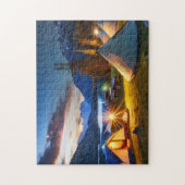 Bergachtige camping 3 fotopuzzels Internet Jigs Legpuzzel (Verticaal)