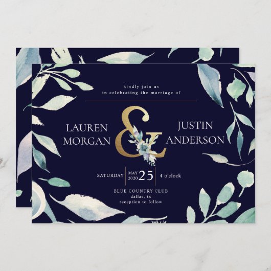 bergachtige zomergouden ampersand Weddenschap Kaart (Voorkant / Achterkant)