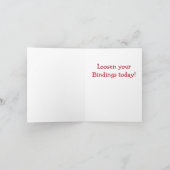 Bergaf de Gelukkige Verjaardag van de Skiër Kaart (Binnen)