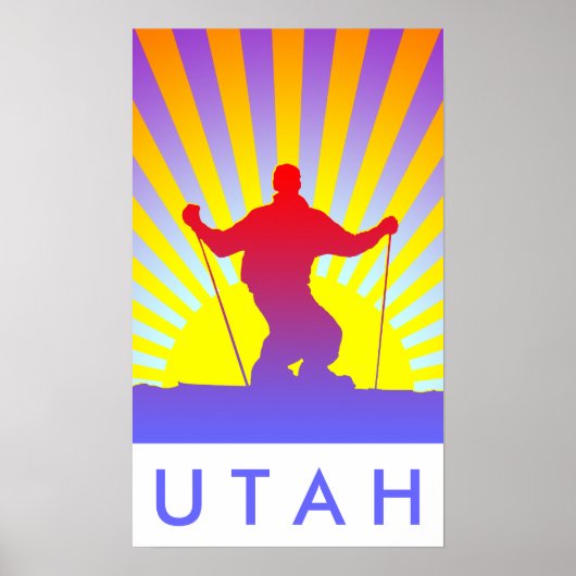 bergafski UTAH Poster (Voorkant)