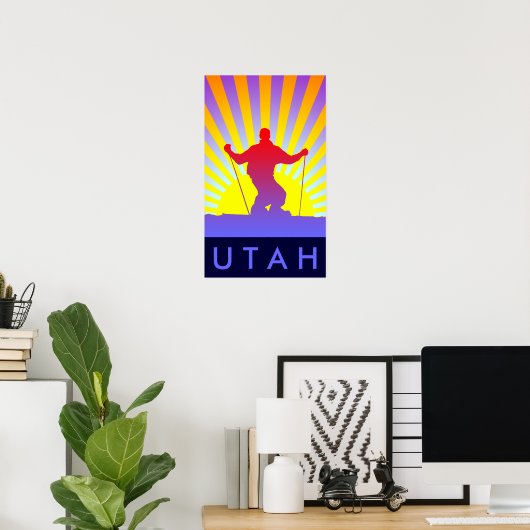 bergafski UTAH Poster (Thuiskantoor)