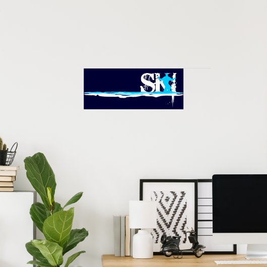 bergafwaarts poster (Thuiskantoor)