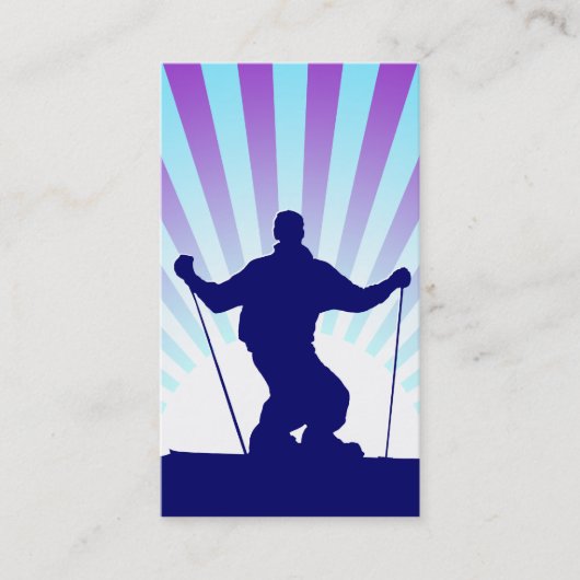 bergafwaarts visitekaartje (Voorkant)