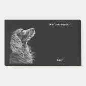 Bergamasco Abstract Art Hondennaam Post-it® Notes (Voorkant)