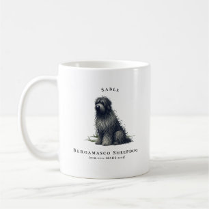 Bergamasco-herdershond waterverf hond   Monogram Koffiemok
