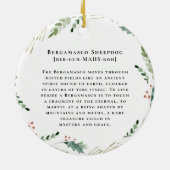 Bergamasco herdershond Waterverf | Monogram Keramisch Ornament (Achterkant)