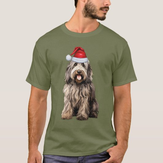 Bergamasco Hondenliefhebber Funny Christmas T-shirt (Voorkant)