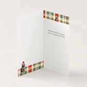 Bergamasco Hondenvakantie Plaid Kerst Kaart (Binnen)