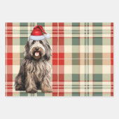 Bergamasco Kerst Hond Vakantie Plaid Inpakpapier Vel (Voorkant)