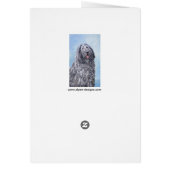 Bergamasco Sheepdog Painting - Cute Original Dog A (Achterkant)