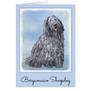 Bergamasco Sheepdog Painting - Cute Original Dog A