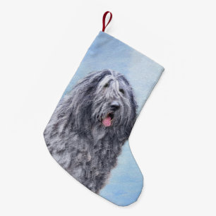 Bergamasco Sheepdog Painting - Cute Original Dog A Kleine Kerstsok