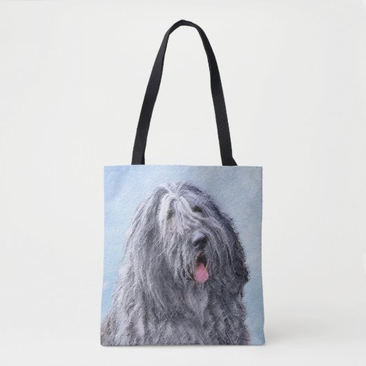 Bergamasco Sheepdog Painting - Cute Original Dog A Tote Bag (Voorkant)