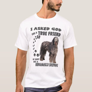 Bergamasco Sheepdog Quote mam Dad, Bergamasco Shep T-shirt