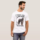 Bergamasco Sheepdog Quote mam Dad, Bergamasco Shep T-shirt (Voorkant volledig)