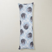 Bergamasco Sheepdog Shepherd Schilderen Schattigee Lichaamskussen (Achterkant (Verticaal))