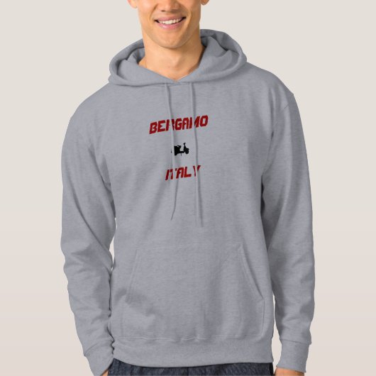 Bergamo, Italiaanse scooter Hoodie (Voorkant)