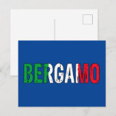 Bergamo Italië Briefkaart (Voorkant / Achterkant)