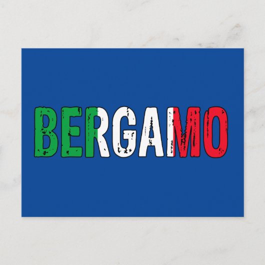 Bergamo Italië Briefkaart (Voorkant)
