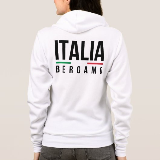 Bergamo Italië Hoodie (Achterkant)