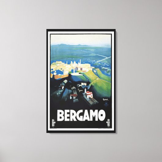  Bergamo Italië Landschapsreizen Print (Voorkant)