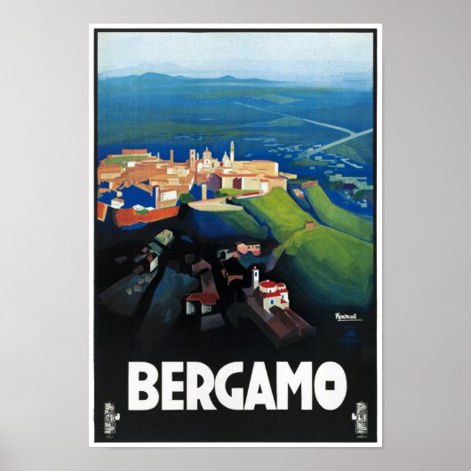Bergamo Italië, Poster tegen racisme (Voorkant)