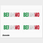 Bergamo Italië Rechthoekige Sticker (Vel)