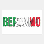 Bergamo Italië Rechthoekige Sticker (Voorkant)