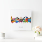 Bergamo Italië Skyline Vierkante Klok (Huis)
