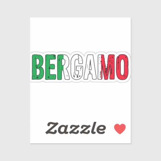 Bergamo Italië Sticker (Vel)