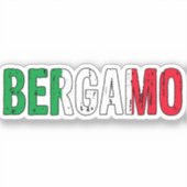 Bergamo Italië Sticker (Voorkant)
