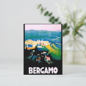 Bergamo, Italië, uitzicht. Regio Lombardije. Briefkaart (Staand voorkant)
