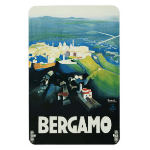 Bergamo Italië   Vintage Travel Souvenir Magneet