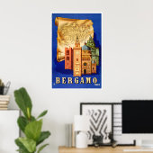 Bergamo Print Italië Reisposter Italiaanse Kunst (Thuiskantoor)