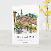 Bergamo Watercolor 3 Kaart (Gele Bloem)