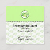 Bergamot Citrus Zelfgemaakte Bad & Body Gift Label (Voorkant)