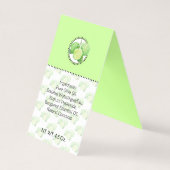 Bergamot Huid- en Lichaamslabel Zelfgemaakt | Gift Kaart (Achterkant)