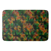 Bergamot huidtextuur in groen en sterk sinaasappel badmat (Voorkant)