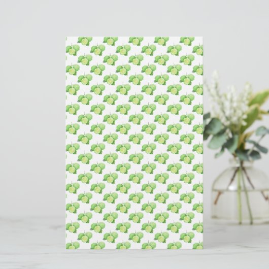 Bergamot Pattern Zeep Packaging | Lijnpapier (Staand voorkant)