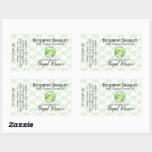 Bergamot Zeep Labels🧼 voor uw zelfgemaakte creati Rechthoekige Sticker (Vel)