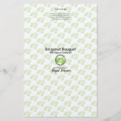 Bergamot zeep Packaging Wrapper | Lijnpapier (Voorkant)