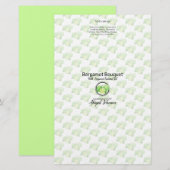 Bergamot zeep Packaging Wrapper | Lijnpapier (Voorkant / Achterkant)