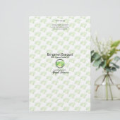 Bergamot zeep Packaging Wrapper | Lijnpapier (Staand voorkant)