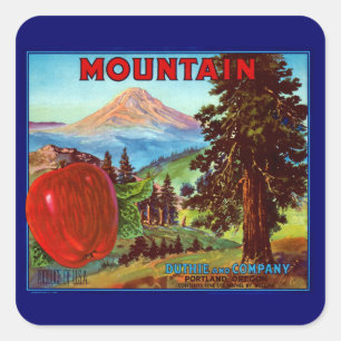 Bergappels Vierkante Sticker