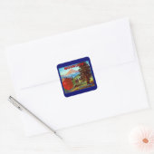 Bergappels Vierkante Sticker (Envelop)