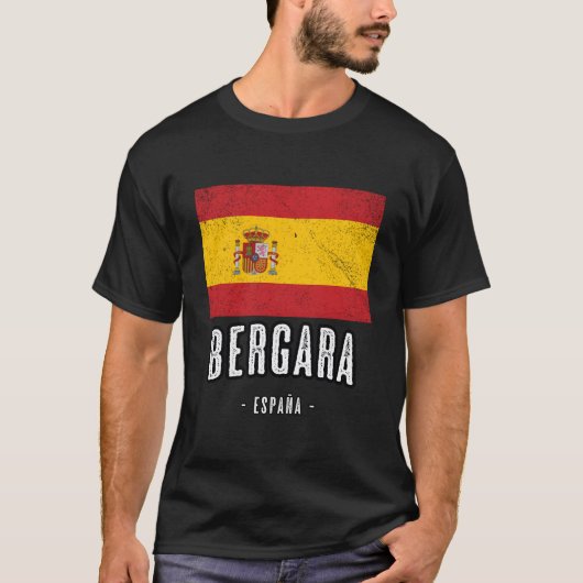 Bergara Spain Es Flag City Bandera Ropa T-shirt (Voorkant)